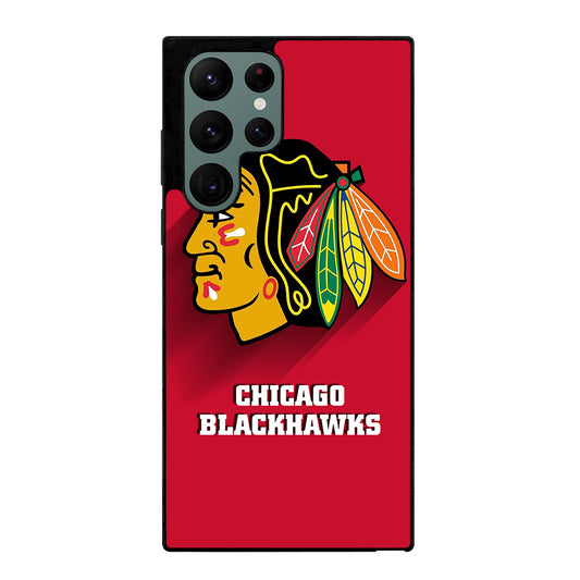 CHICAGO BLACKHAWKS ICON 1 Samsung Galaxy S22 Ultra Case Cover