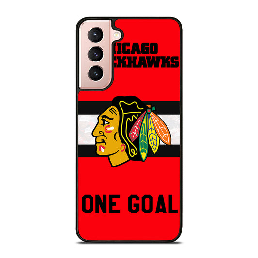 CHICAGO BLACKHAWKS ICON 3 Samsung Galaxy S21 Case Cover