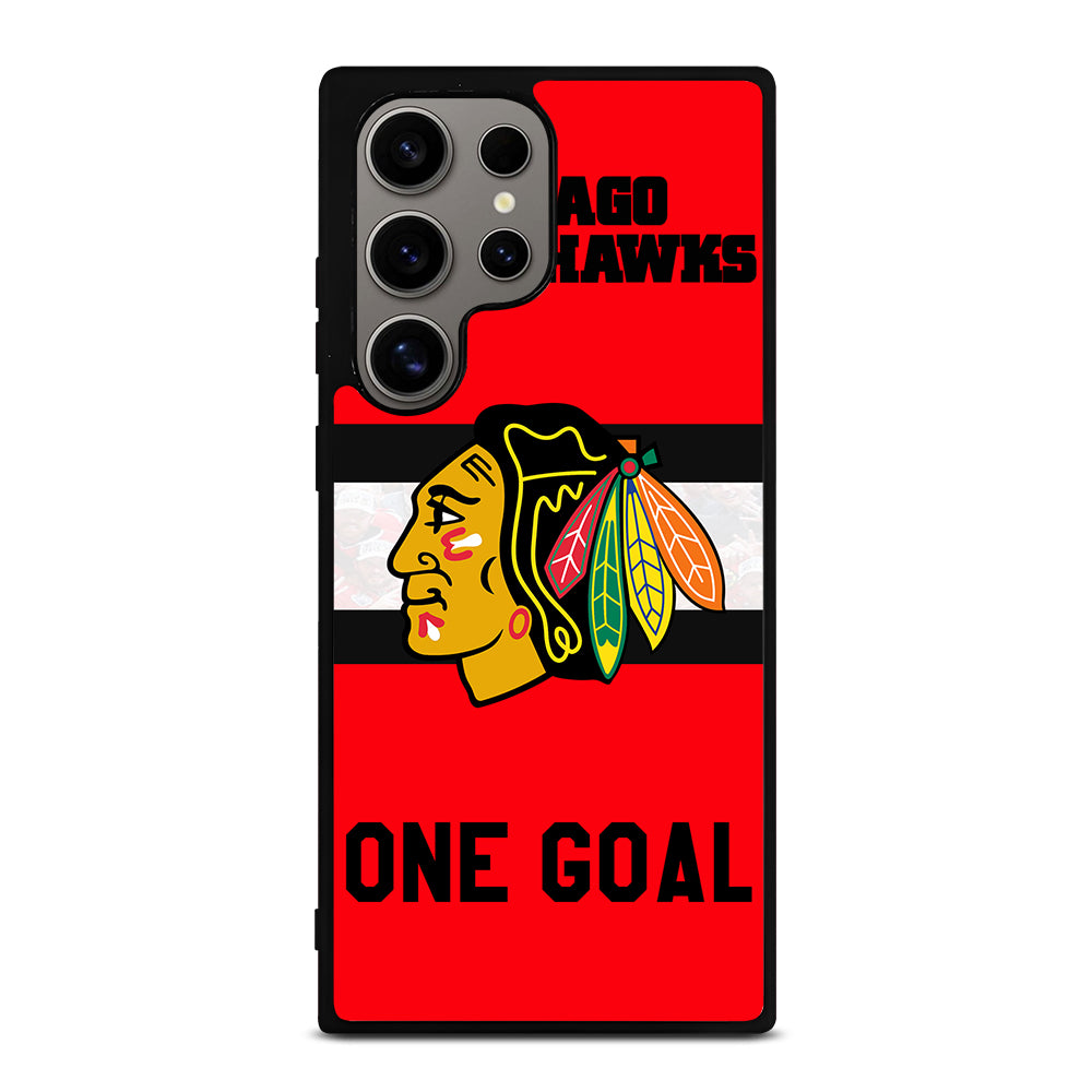 CHICAGO BLACKHAWKS ICON 3 Samsung Galaxy S24 Ultra Case Cover