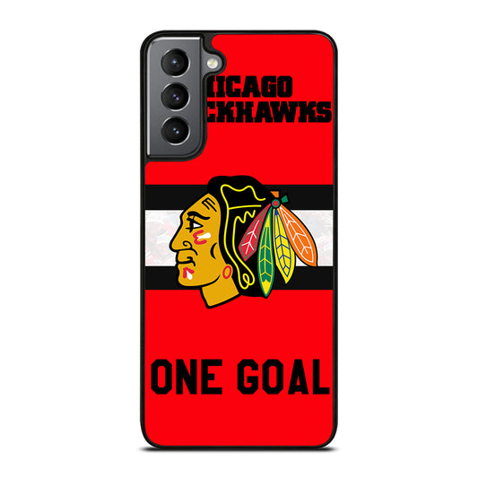 CHICAGO BLACKHAWKS ICON 3 Samsung Galaxy S21 Plus Case Cover