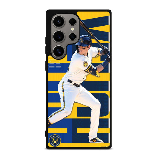 CHRISTIAN YELICH MILWAUKEE BREWERS 22 Samsung Galaxy S24 Ultra Case Cover