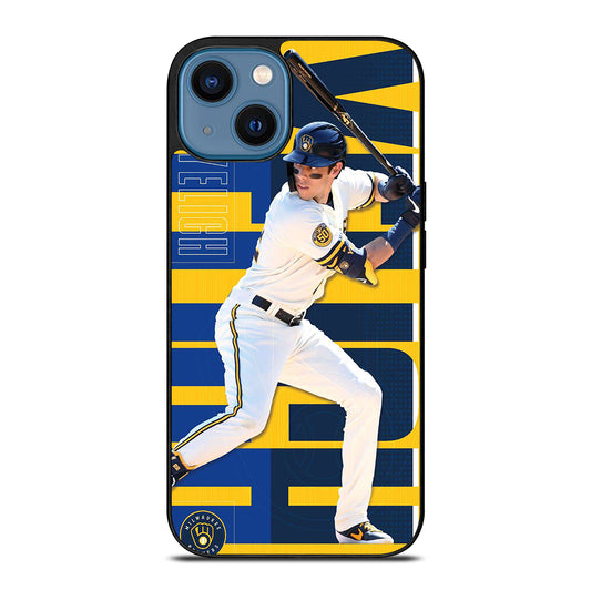 CHRISTIAN YELICH MILWAUKEE BREWERS 22 iPhone 14 Case Cover