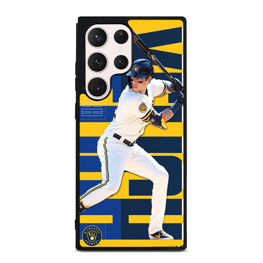 CHRISTIAN YELICH MILWAUKEE BREWERS 22 Samsung Galaxy S23 Ultra Case Cover