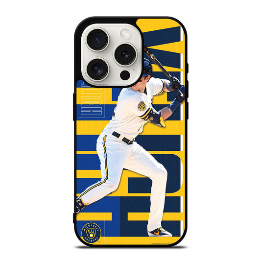 CHRISTIAN YELICH MILWAUKEE BREWERS 22 iPhone 15 Pro Case Cover