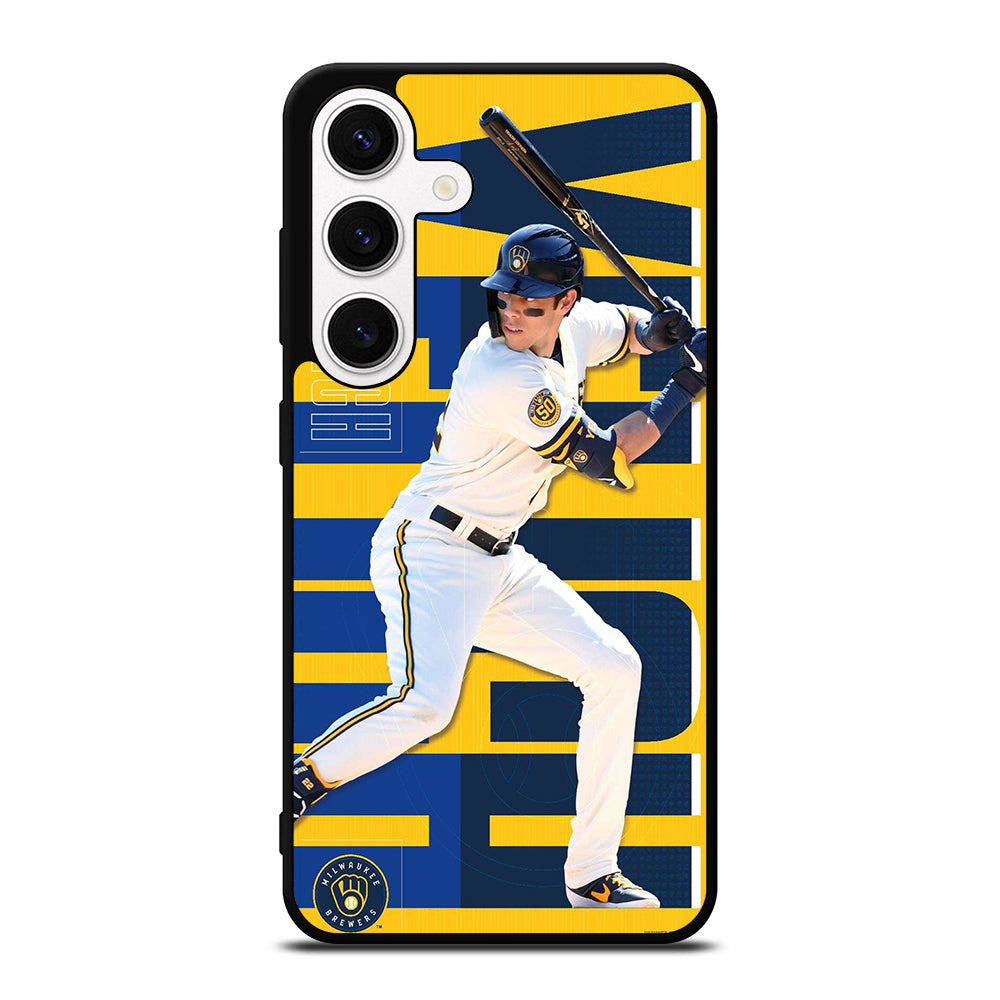 CHRISTIAN YELICH MILWAUKEE BREWERS 22 Samsung Galaxy S24 Case Cover