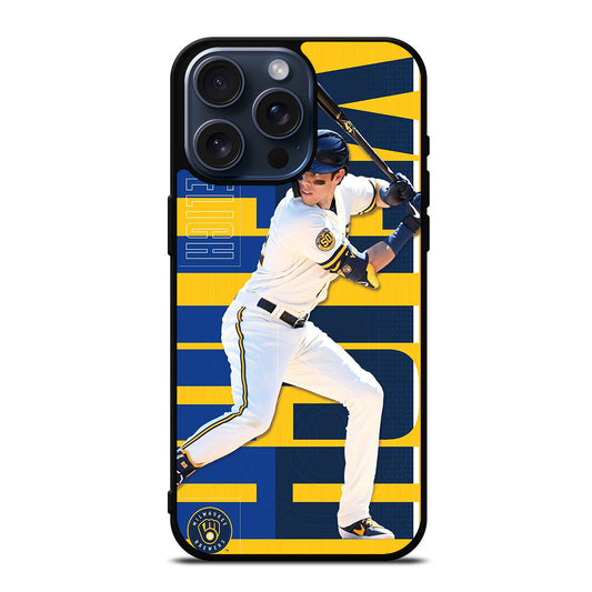 CHRISTIAN YELICH MILWAUKEE BREWERS 22 iPhone 15 Pro Max Case Cover