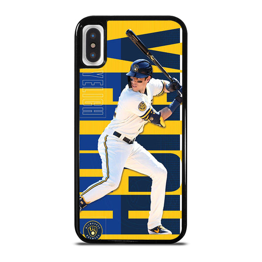 CHRISTIAN YELICH MILWAUKEE BREWERS 22 iPhone X / XS Case Cover