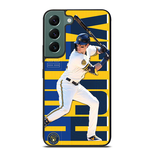 CHRISTIAN YELICH MILWAUKEE BREWERS 22 Samsung Galaxy S22 Case Cover