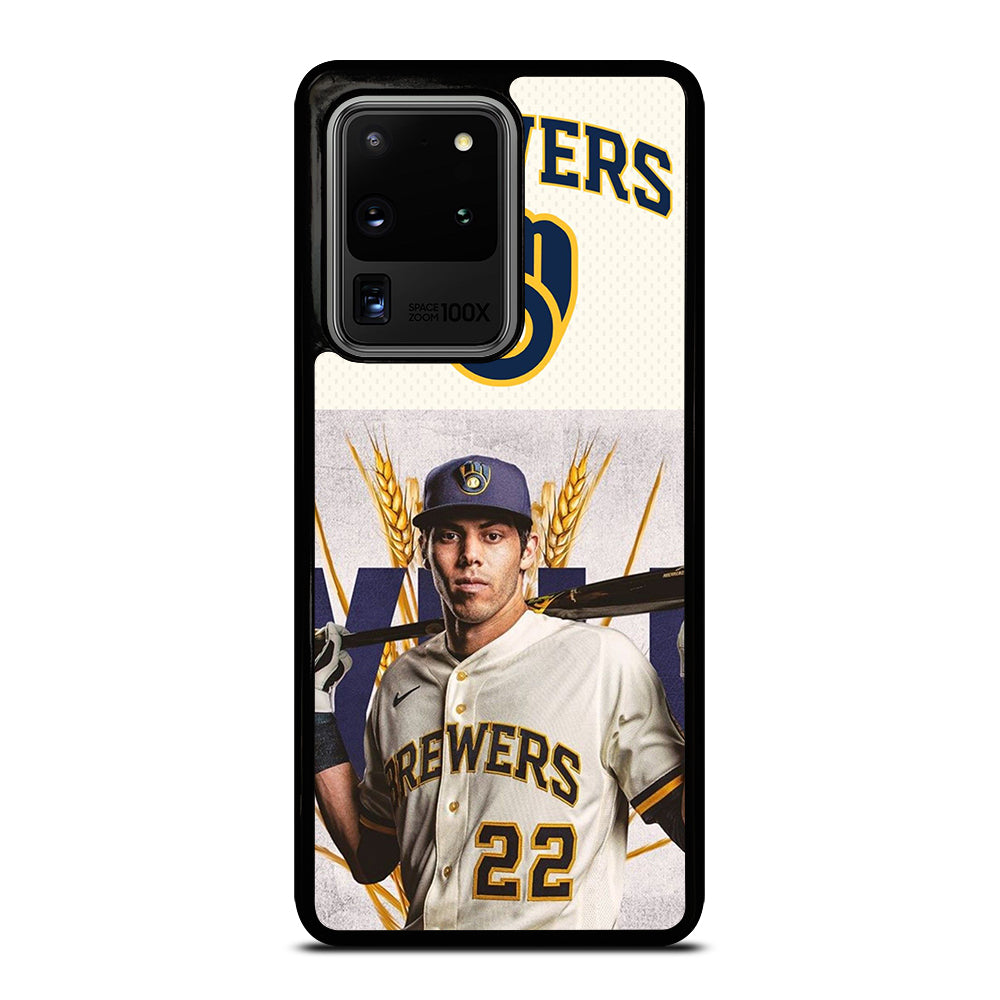 CHRISTIAN YELICH MILWAUKEE BREWERS LOGO Samsung Galaxy S20 Ultra Case Cover