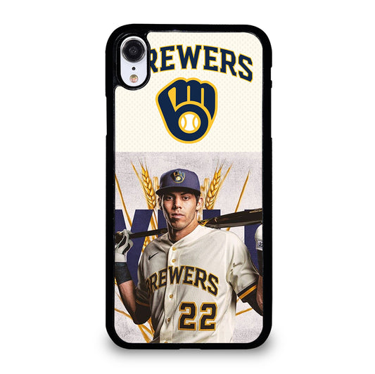 CHRISTIAN YELICH MILWAUKEE BREWERS LOGO iPhone XR Case Cover