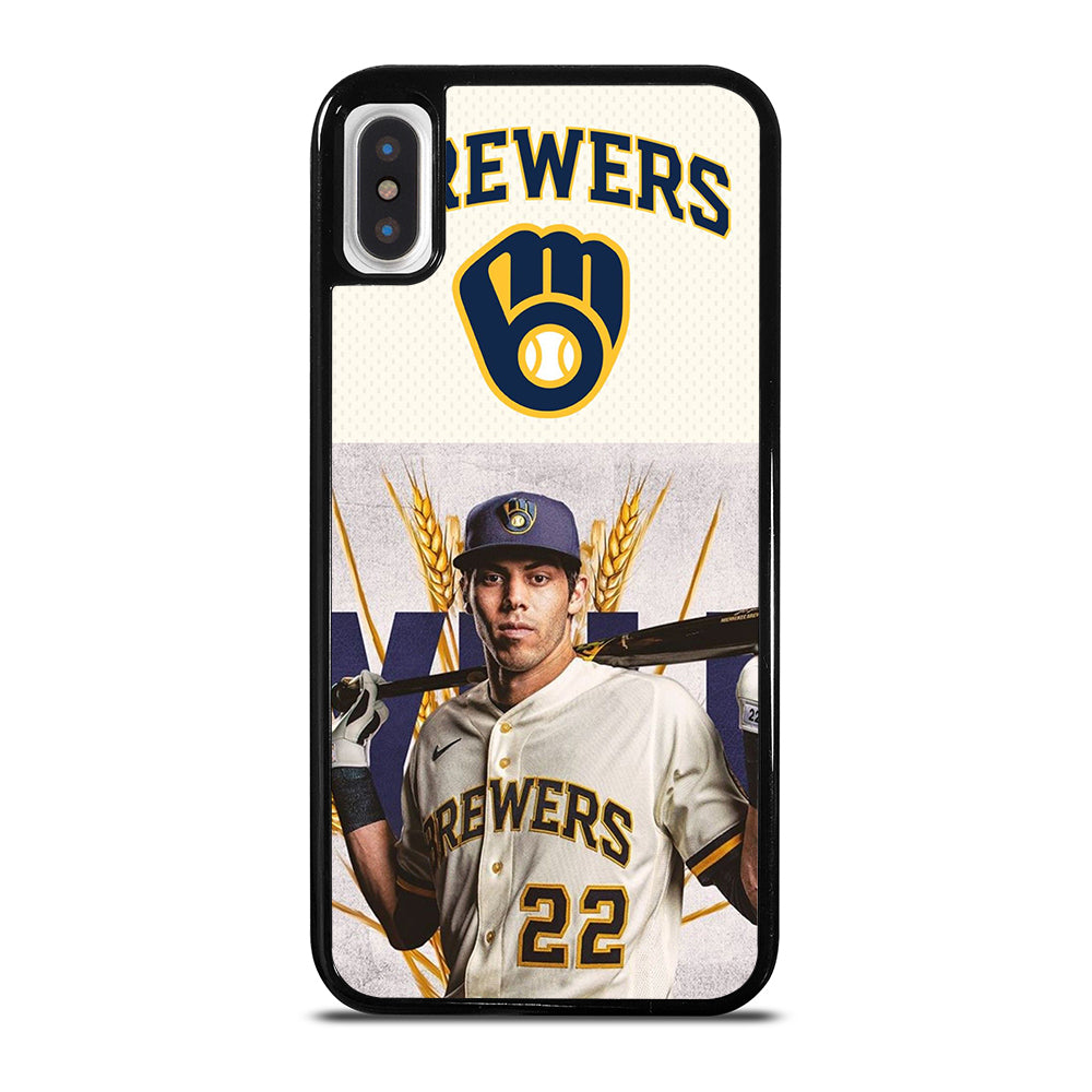 CHRISTIAN YELICH MILWAUKEE BREWERS LOGO iPhone X / XS Case Cover
