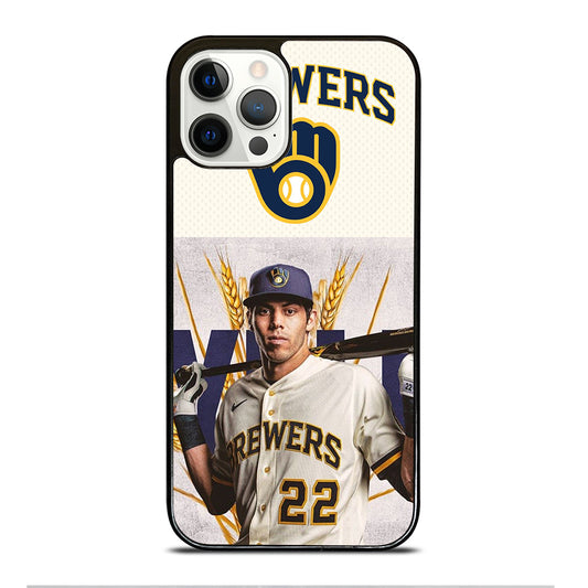 CHRISTIAN YELICH MILWAUKEE BREWERS LOGO iPhone 12 Pro Case Cover
