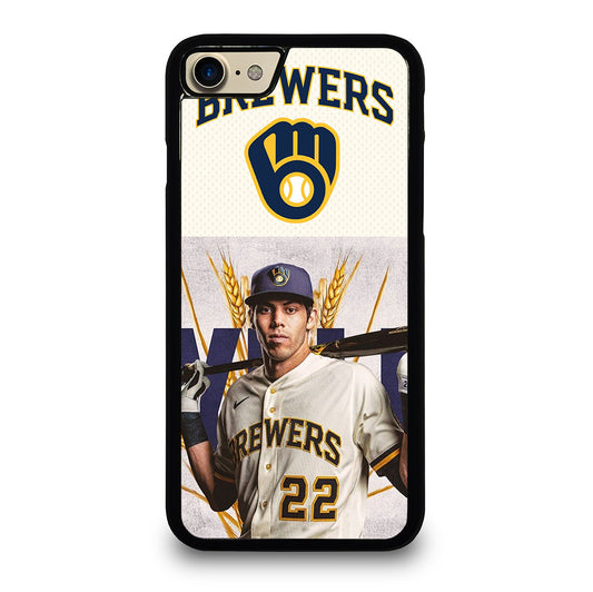 CHRISTIAN YELICH MILWAUKEE BREWERS LOGO iPhone 7 / 8 Case Cover