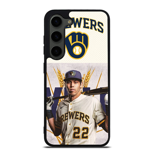 CHRISTIAN YELICH MILWAUKEE BREWERS LOGO Samsung Galaxy S23 Plus Case Cover