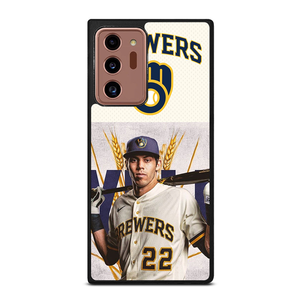 CHRISTIAN YELICH MILWAUKEE BREWERS LOGO Samsung Galaxy Note 20 Ultra Case Cover