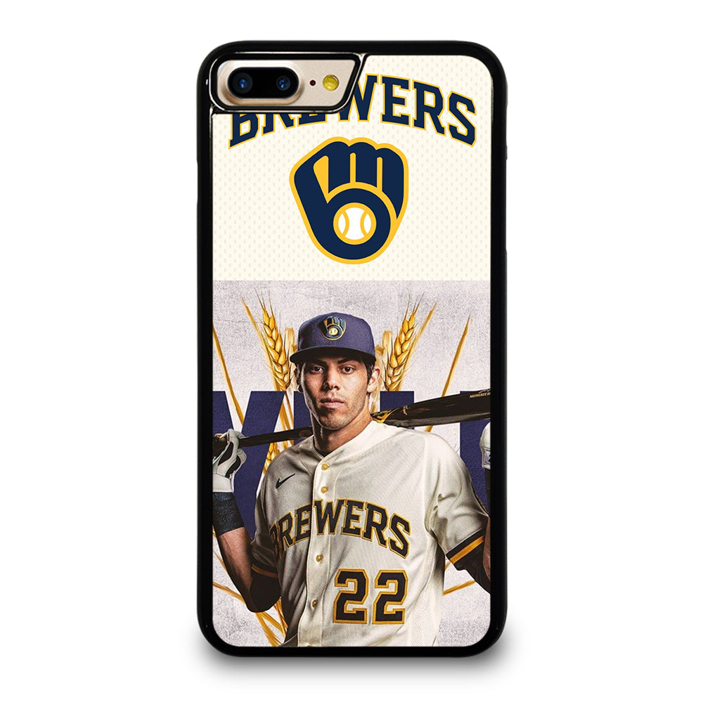 CHRISTIAN YELICH MILWAUKEE BREWERS LOGO iPhone 7 / 8 Plus Case Cover