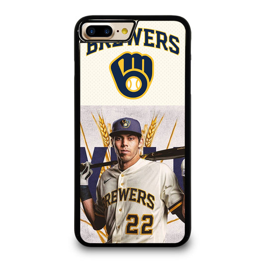 CHRISTIAN YELICH MILWAUKEE BREWERS LOGO iPhone 7 / 8 Plus Case Cover