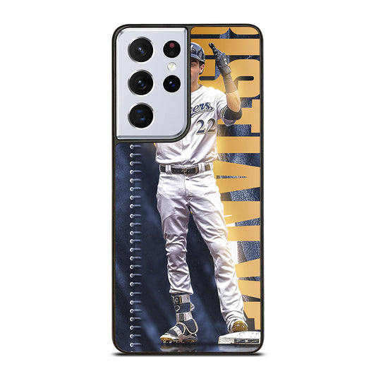 CHRISTIAN YELICH MILWAUKEE BREWERS MLB 2 Samsung Galaxy S21 Ultra Case Cover