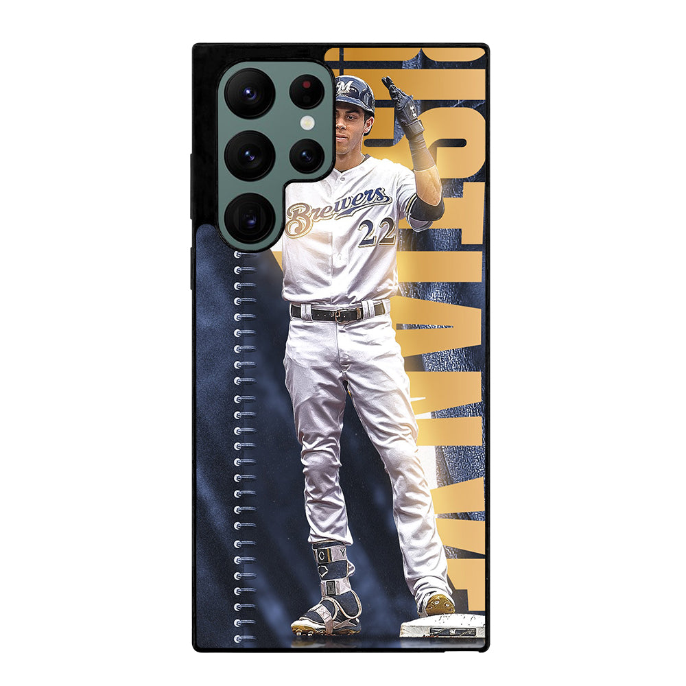 CHRISTIAN YELICH MILWAUKEE BREWERS MLB 2 Samsung Galaxy S22 Ultra Case Cover