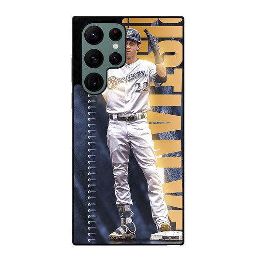 CHRISTIAN YELICH MILWAUKEE BREWERS MLB 2 Samsung Galaxy S22 Ultra Case Cover