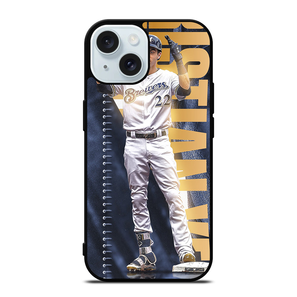 CHRISTIAN YELICH MILWAUKEE BREWERS MLB 2 iPhone 15 Case Cover