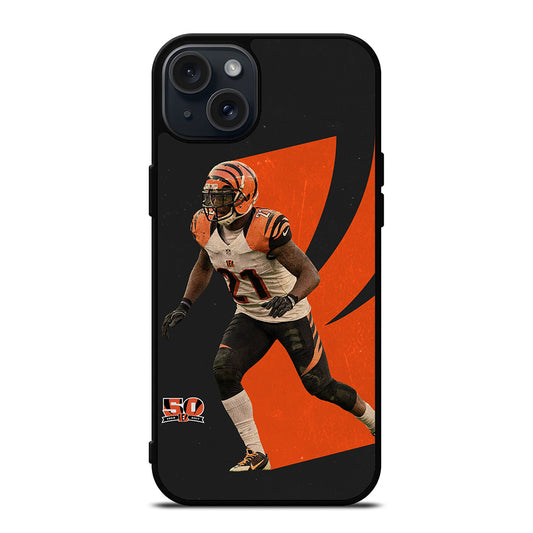 CINCINNATI BENGALS TYLER BOYD AMERICAN FOOTBALL iPhone 15 Plus Case Cover