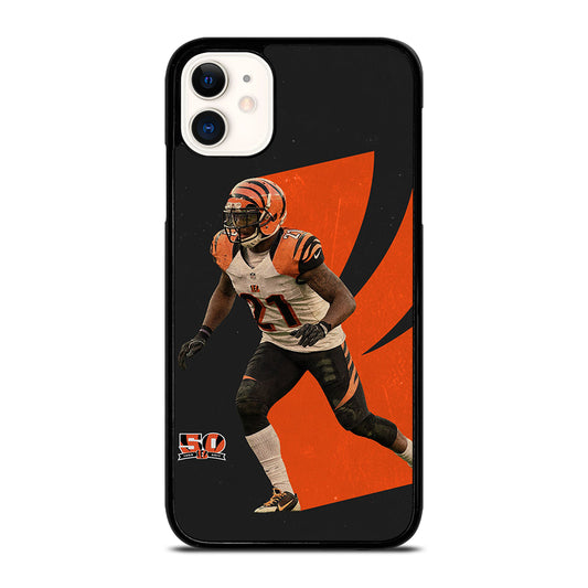 CINCINNATI BENGALS TYLER BOYD AMERICAN FOOTBALL iPhone 11 Case Cover