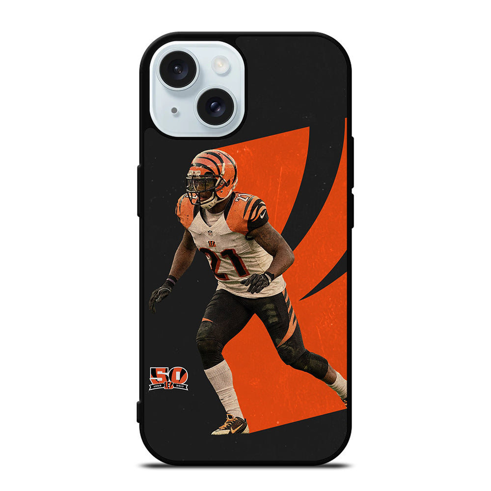CINCINNATI BENGALS TYLER BOYD AMERICAN FOOTBALL iPhone 15 Case Cover
