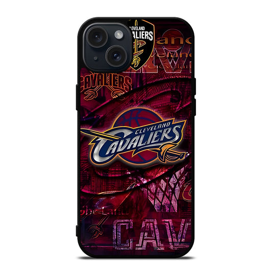 CLEVELAND CAVALIERS NBA ICON iPhone 15 Plus Case Cover
