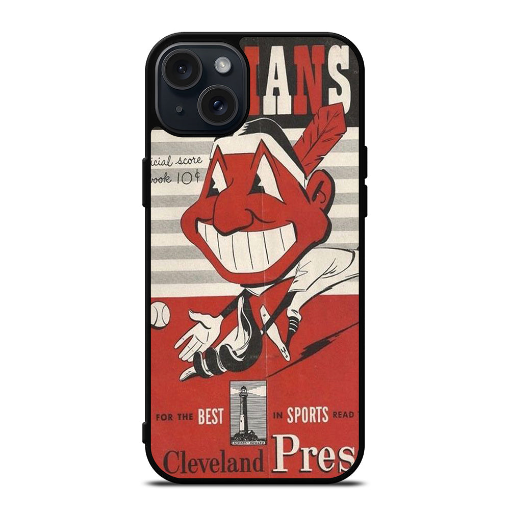 CLEVELAND INDIANS POSTER iPhone 15 Plus Case Cover