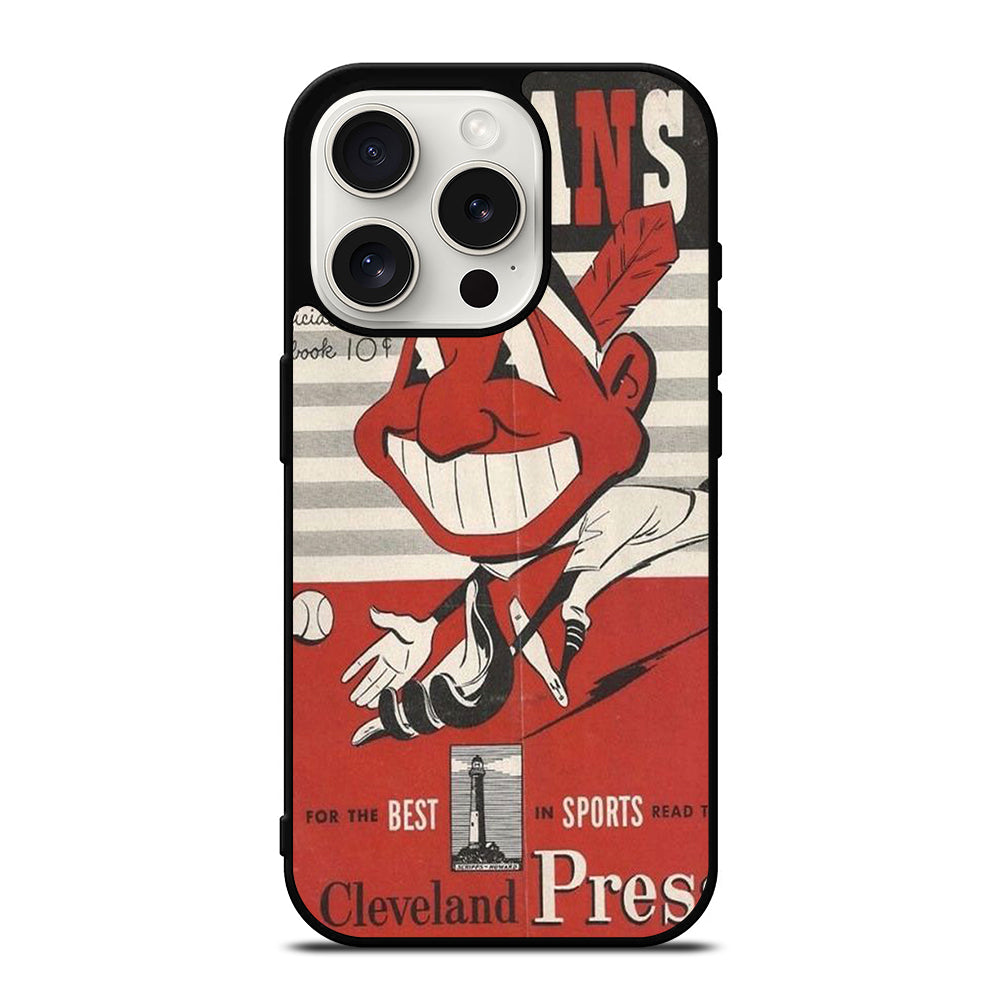 CLEVELAND INDIANS POSTER iPhone 15 Pro Case Cover
