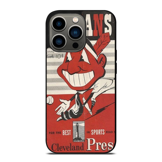 CLEVELAND INDIANS POSTER iPhone 13 Pro Case Cover