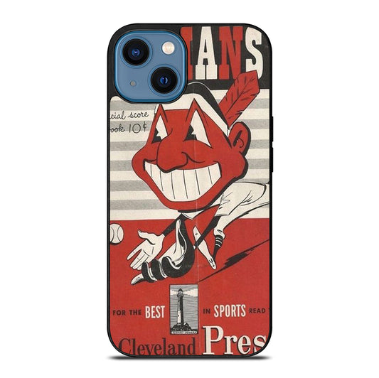 CLEVELAND INDIANS POSTER iPhone 14 Case Cover