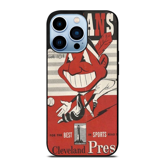 CLEVELAND INDIANS POSTER iPhone 13 Pro Max Case Cover