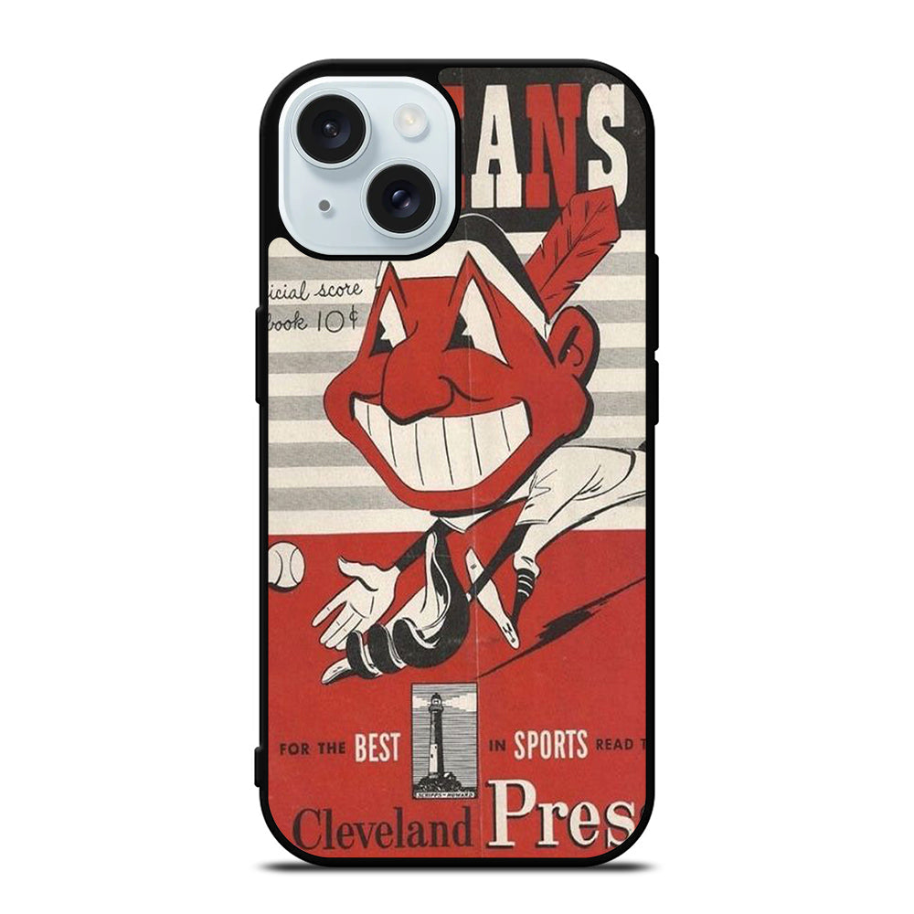 CLEVELAND INDIANS POSTER iPhone 15 Case Cover