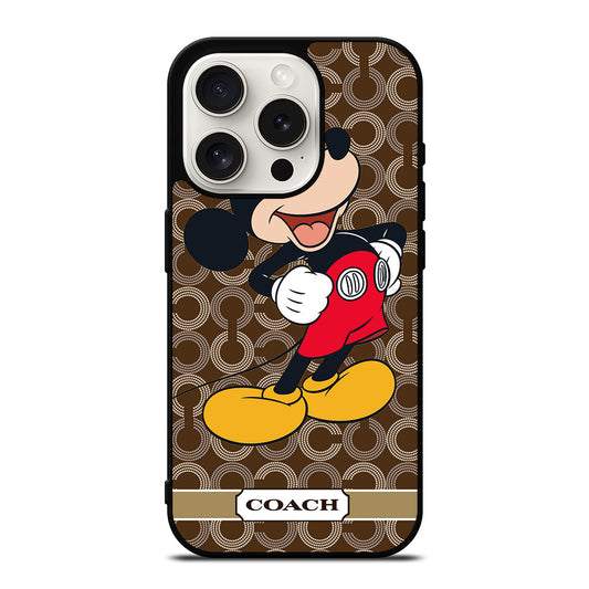 COACH MICKEY MOUSE 3 iPhone 15 Pro Case Cover