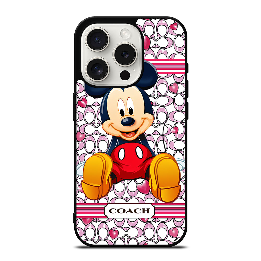 COACH MICKEY MOUSE 4 iPhone 15 Pro Case Cover