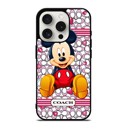 COACH MICKEY MOUSE 4 iPhone 15 Pro Case Cover