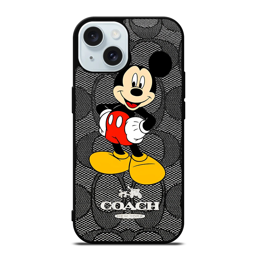 COACH MICKEY MOUSE CARTOON 2 iPhone 15 Case Cover