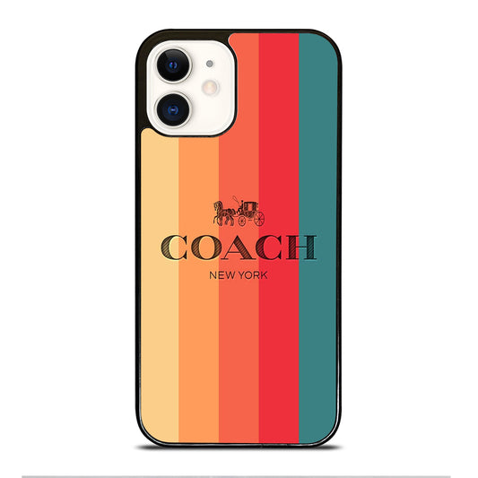 COACH NEW YORK LOGO iPhone 12 Case Cover