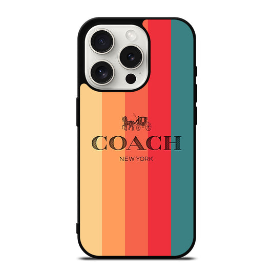 COACH NEW YORK LOGO iPhone 15 Pro Case Cover