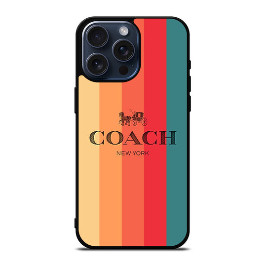 COACH NEW YORK LOGO iPhone 15 Pro Max Case Cover