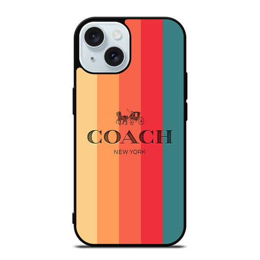 COACH NEW YORK LOGO iPhone 15 Case Cover