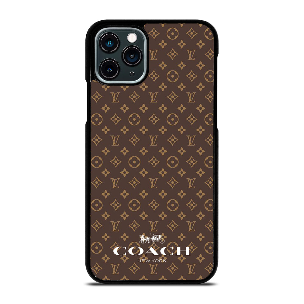 COACH NEW YORK PATTERN BROWN iPhone 11 Pro Case Cover