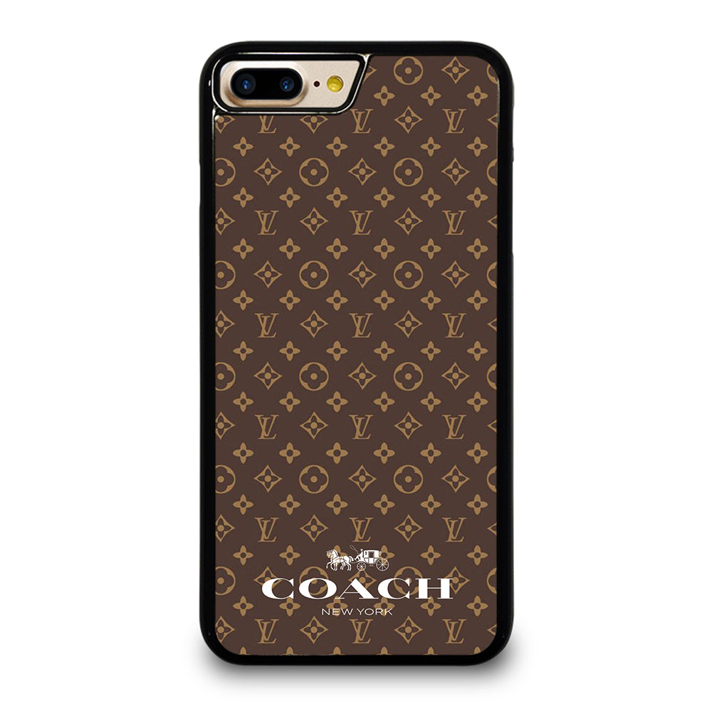COACH NEW YORK PATTERN BROWN iPhone 7 / 8 Plus Case Cover