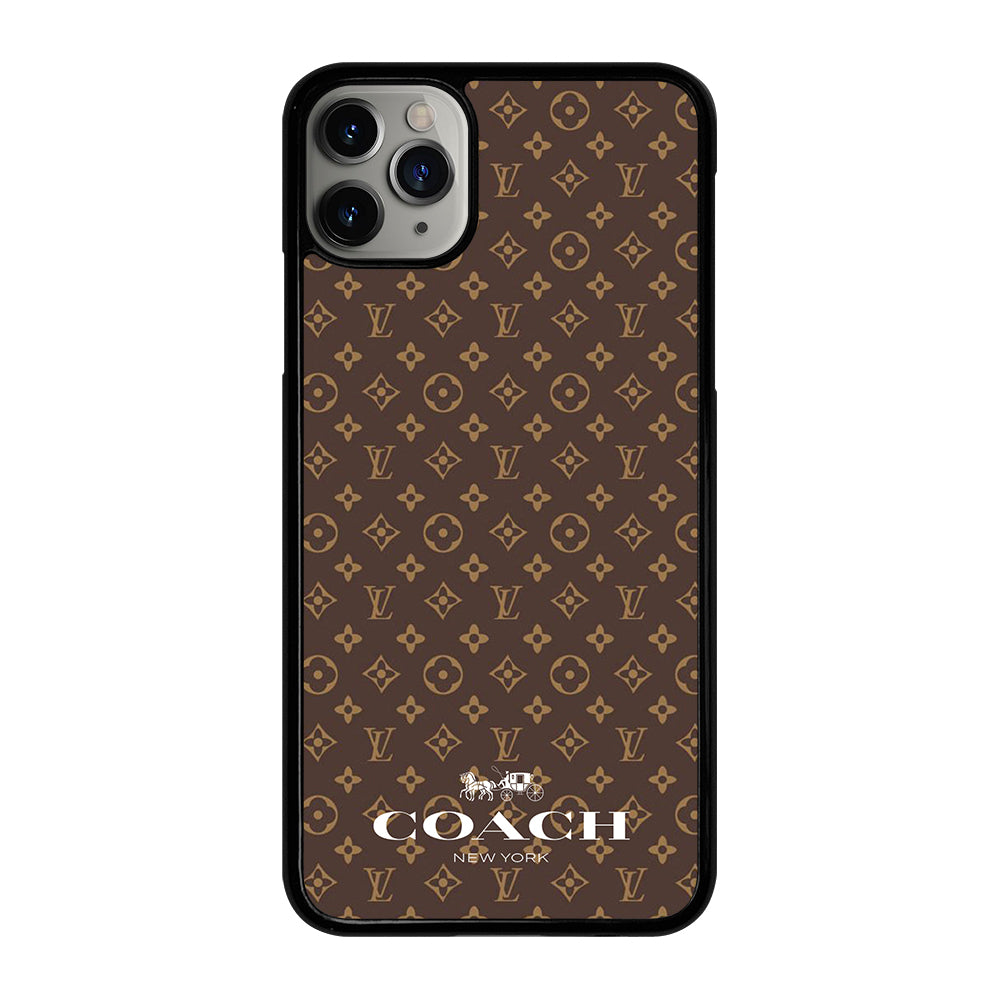 COACH NEW YORK PATTERN BROWN iPhone 11 Pro Max Case Cover
