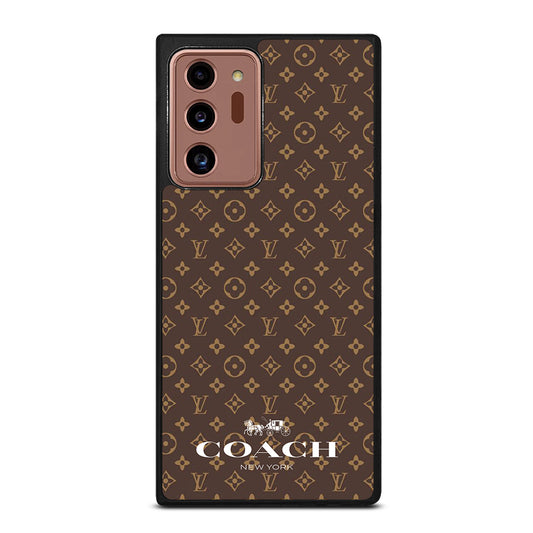 COACH NEW YORK PATTERN BROWN Samsung Galaxy Note 20 Ultra Case Cover