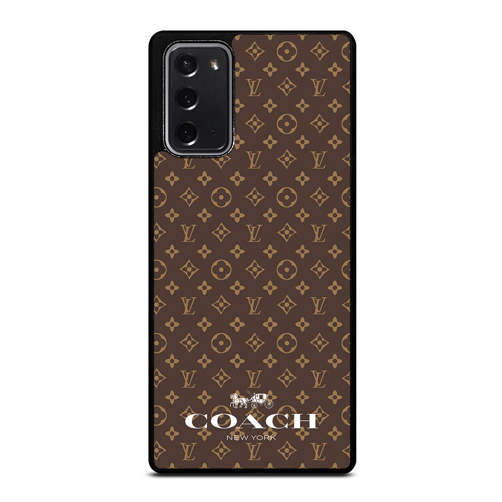 COACH NEW YORK PATTERN BROWN Samsung Galaxy Note 20 Case Cover
