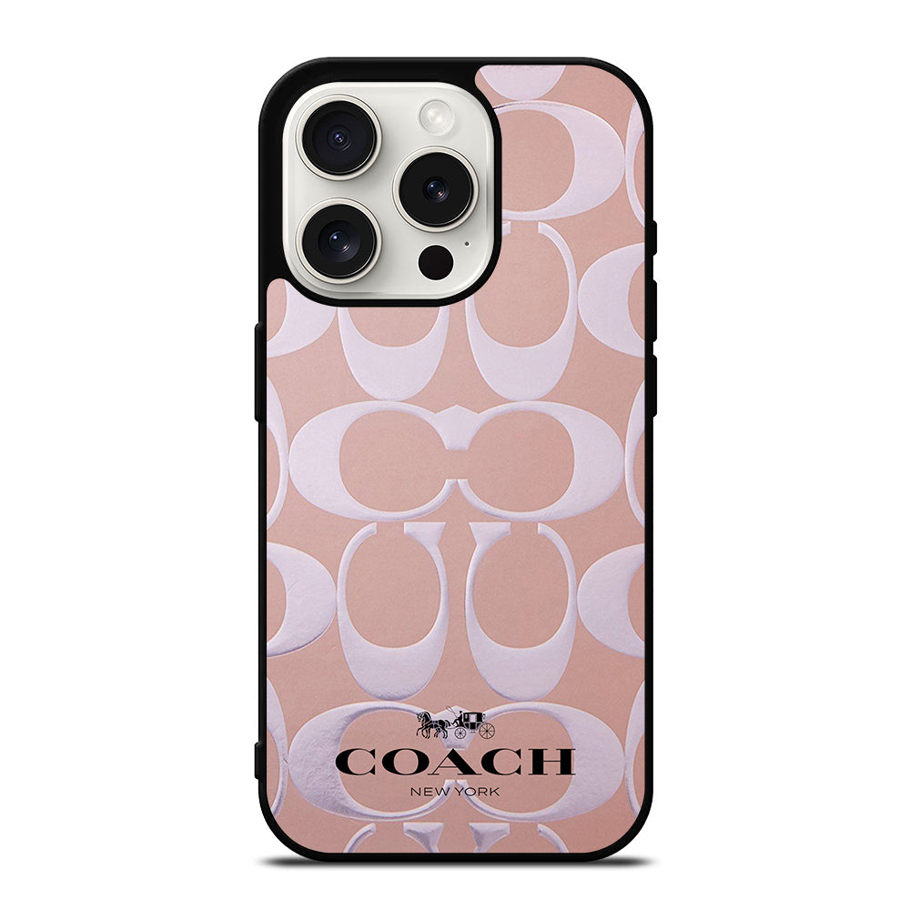 COACH NEW YORK PATTERN iPhone 15 Pro Case Cover
