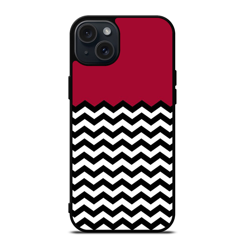 COLORBLOCK DARK RED CHEVRON 1 iPhone 15 Plus Case Cover